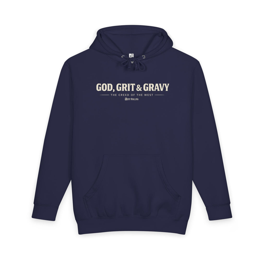 God, Grit, and Gravy Hoodie - Cowboy Kent Rollins