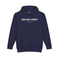 God, Grit, and Gravy Hoodie - Cowboy Kent Rollins
