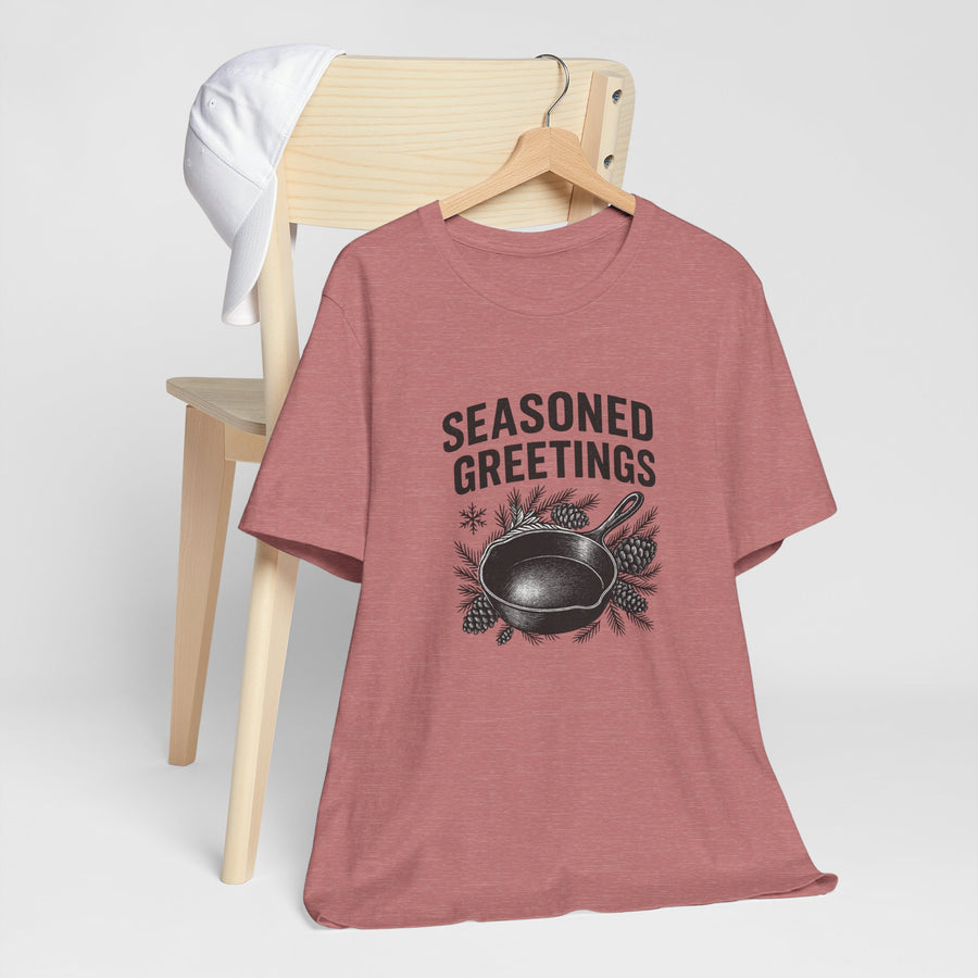 Seasoned Greetings Holiday T-Shirt for Adults