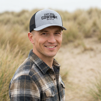 Cast Iron Cowboy Embroidered Trucker Cap