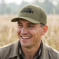 Cast Iron Cowboy Embroidered Trucker Cap
