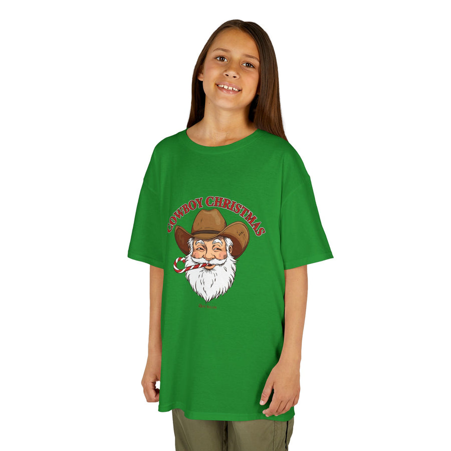 Cowboy Christmas' Santa - Youth Tee; Kids Sizes