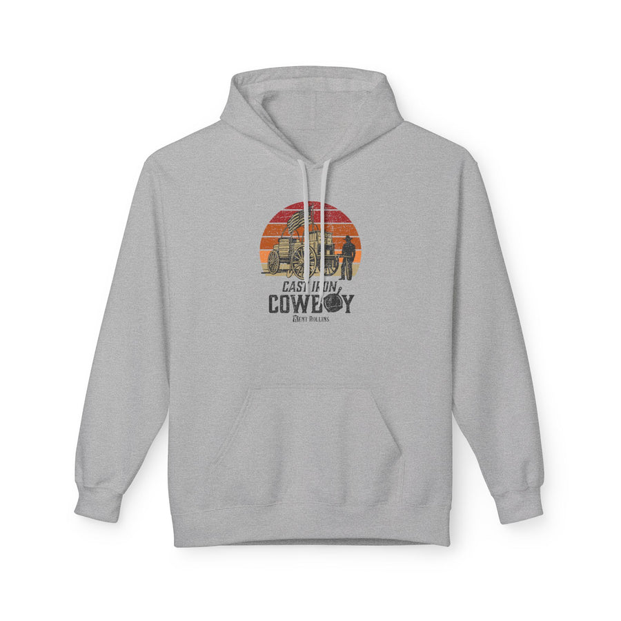 Cast Iron Cowboy - Kent Rollins' Adult Unisex Hoodie w/Front Pockets