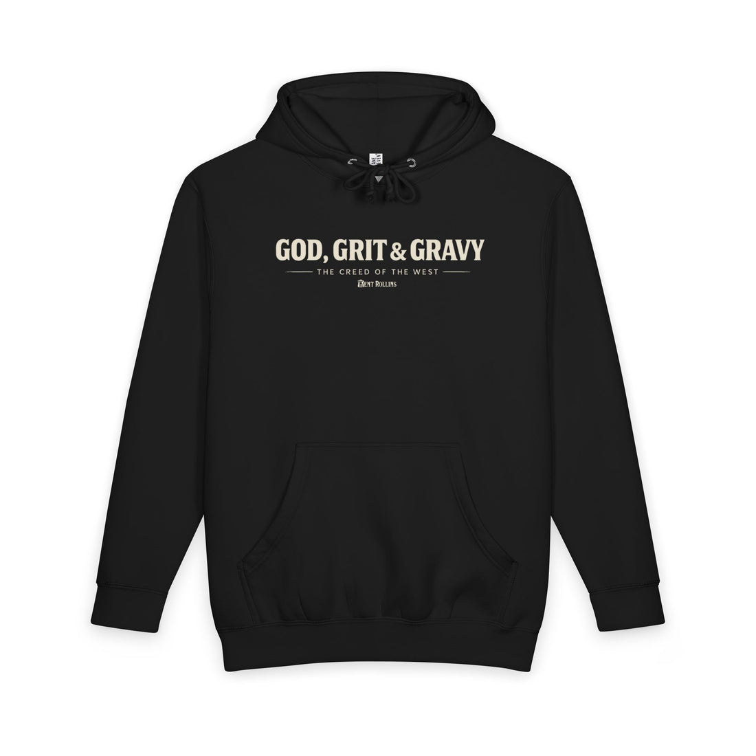God, Grit, and Gravy Hoodie - Cowboy Kent Rollins