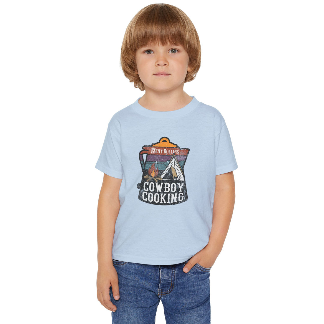 Cute Cowboy Cooking Toddler T-shirt