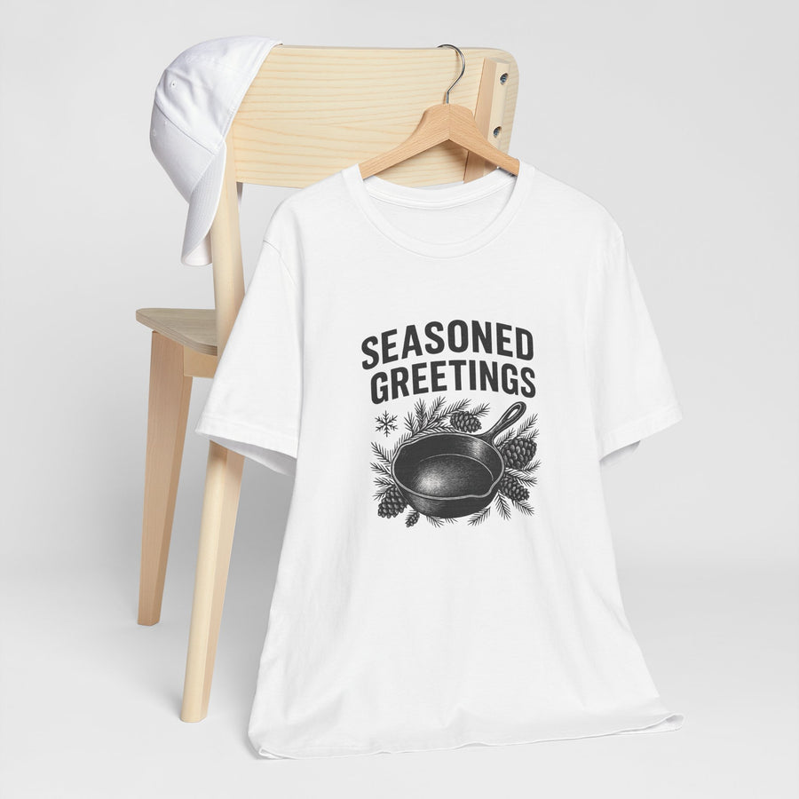 Seasoned Greetings Holiday T-Shirt for Adults