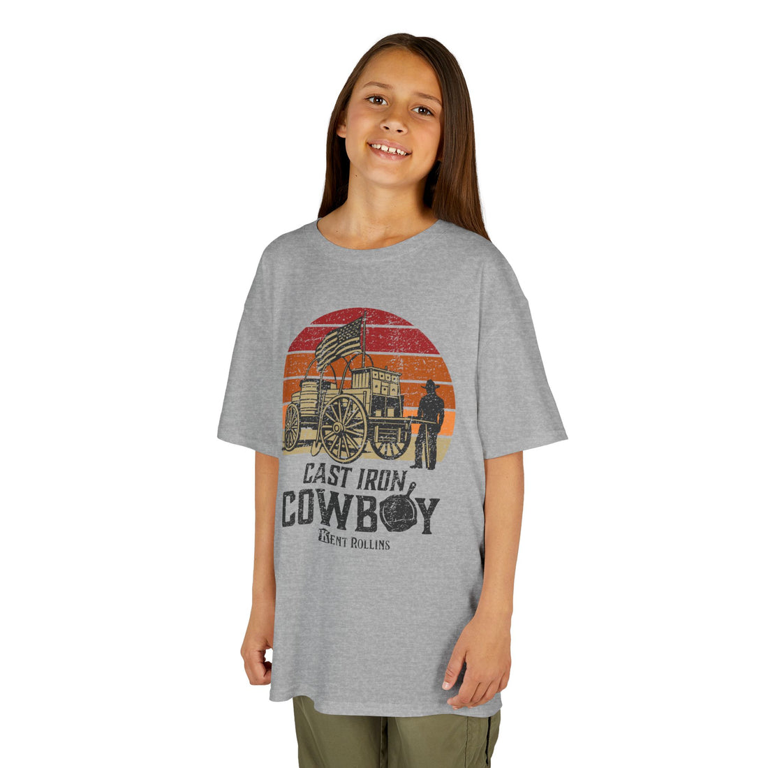 Cast Iron Cowboy Kids Heavy Cotton Tee
