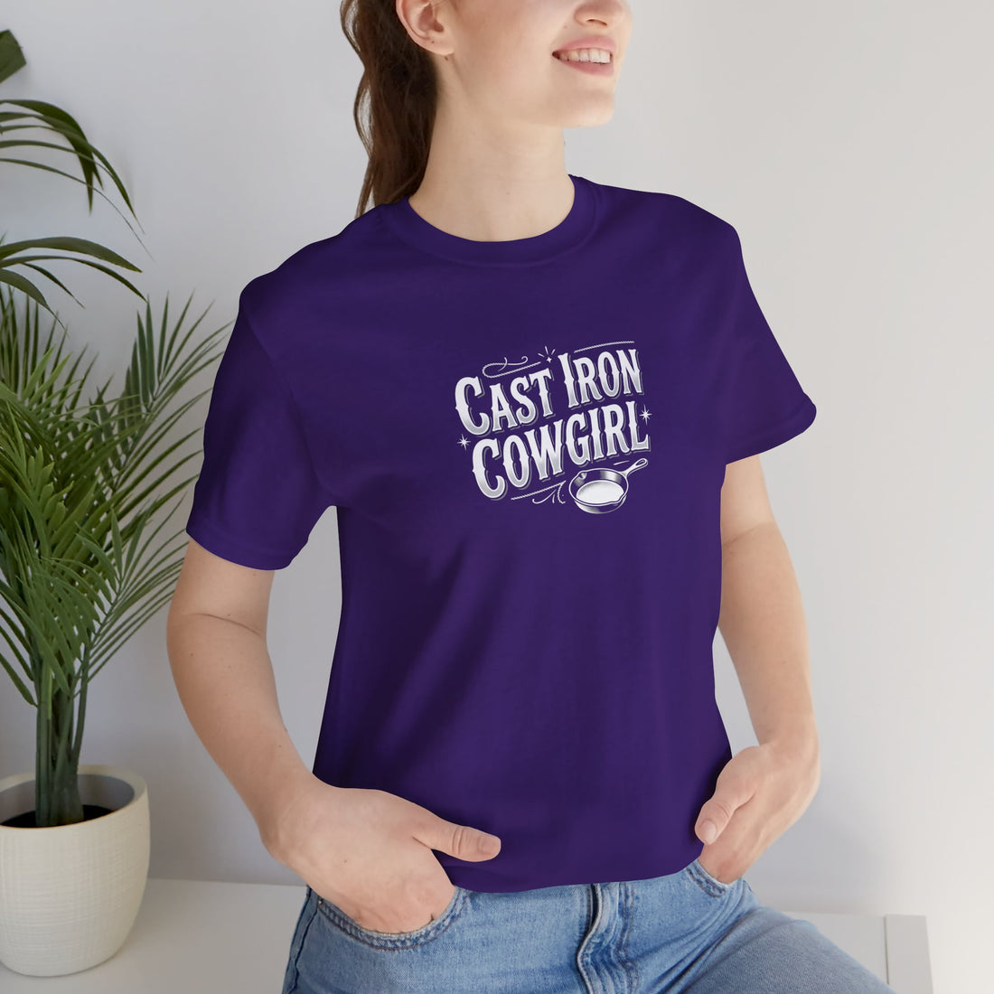 Cast Iron Cowgirl T-Shirt — Adult Unisex Classic Fit