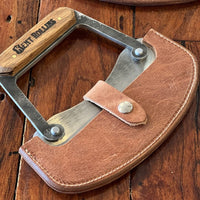 Bent Rollins leather cheese knife sheath.