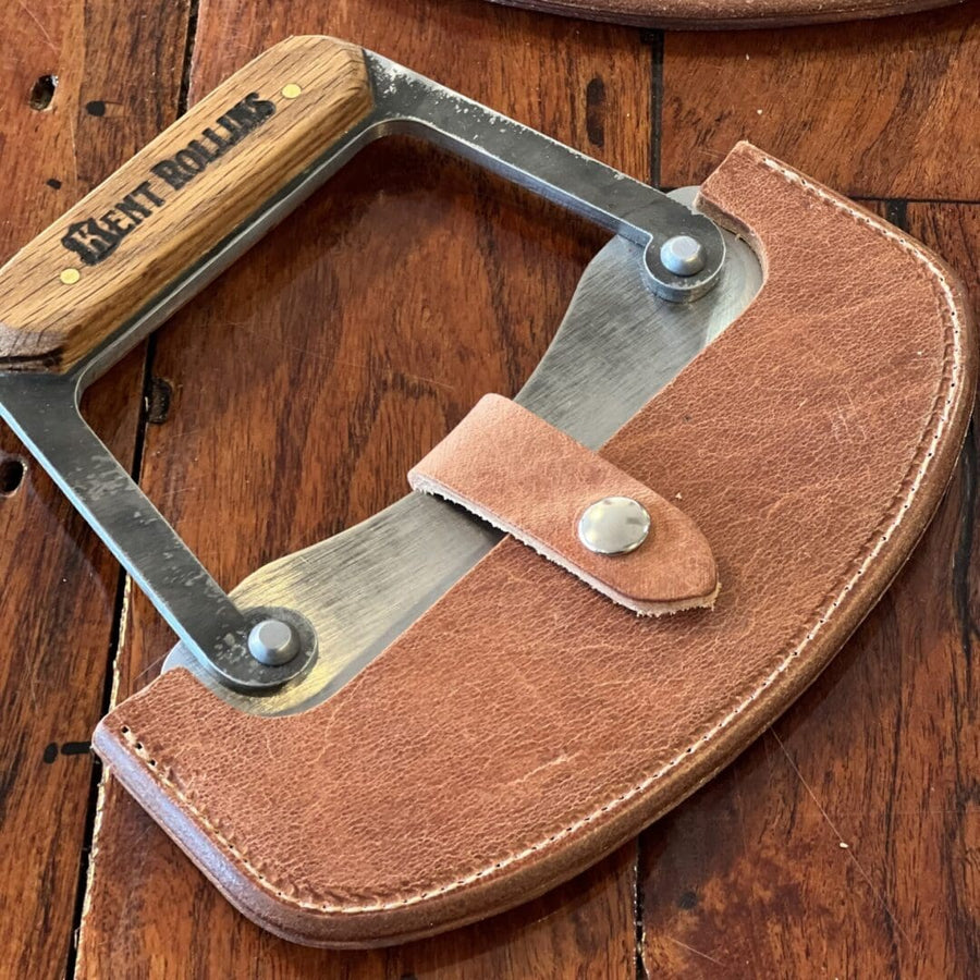 Bent Rollins leather cheese knife sheath.