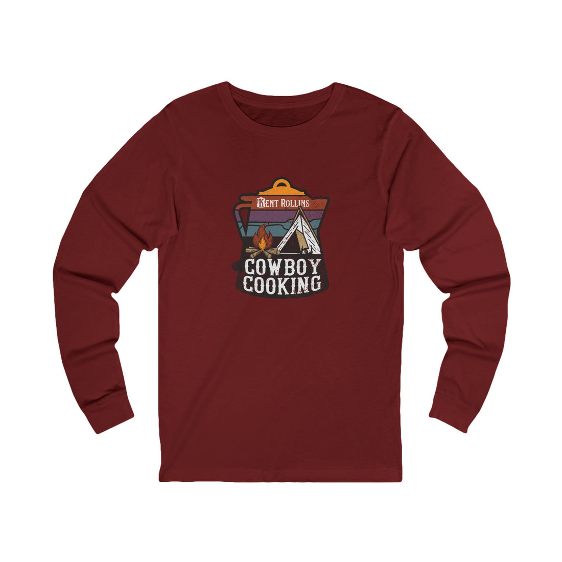 Cowboy Cooking Coffee Pot Long Sleeve Tee