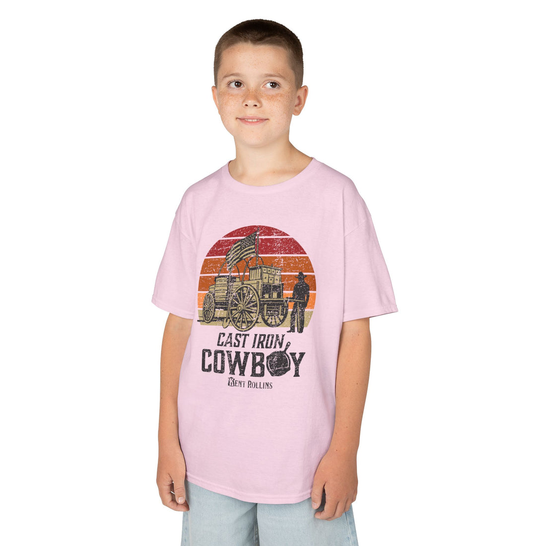 Cast Iron Cowboy Kids Heavy Cotton Tee
