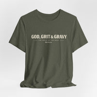 God, Grit & Gravy Tee