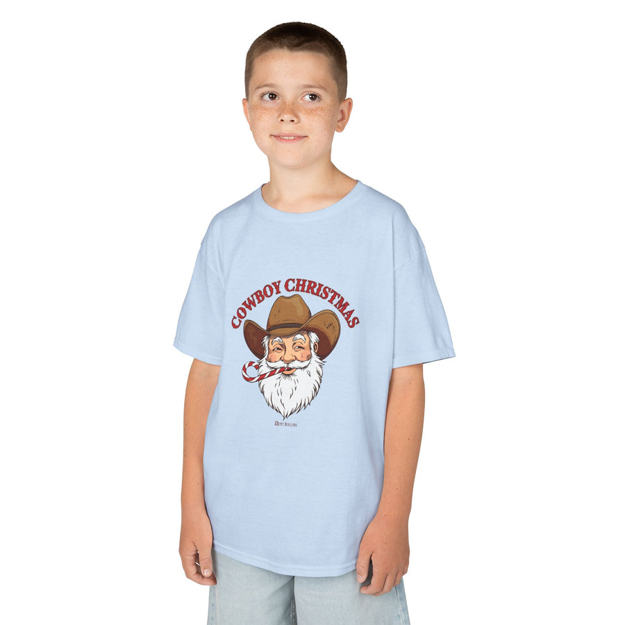 Cowboy Christmas' Santa - Youth Tee; Kids Sizes