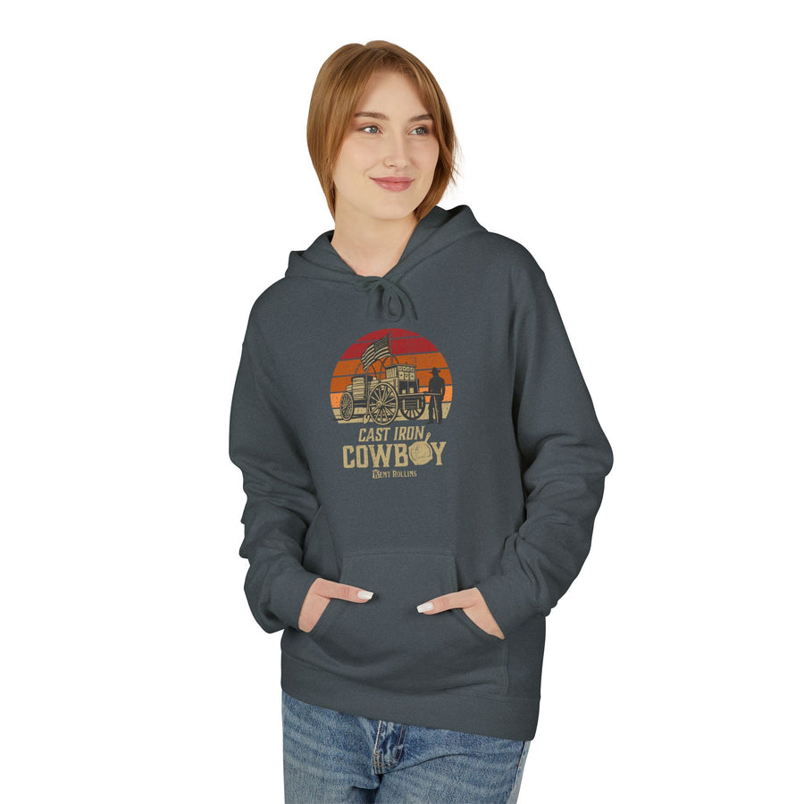 Cast Iron Cowboy - Kent Rollins' Adult Unisex Hoodie w/Front Pockets