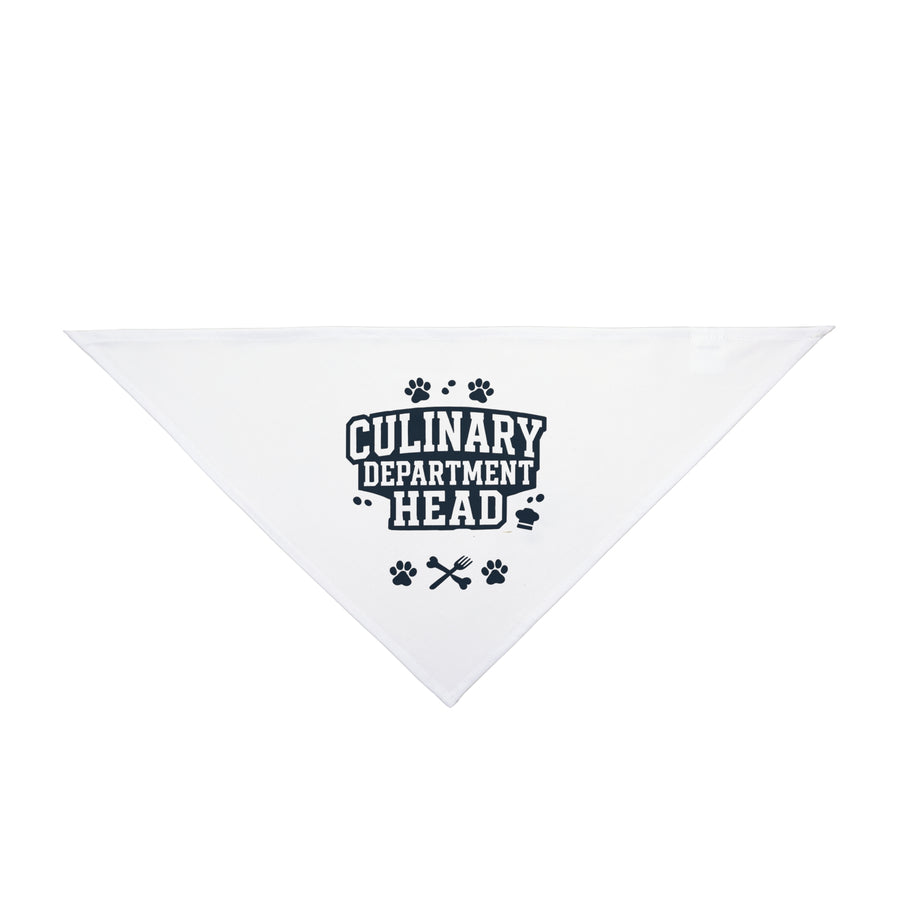 Culinary Department Head Pet Bandana