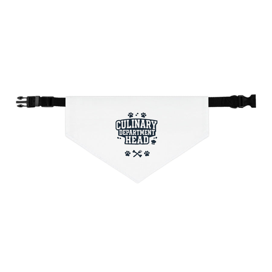 Culinary Department Head Pet Bandana Collar