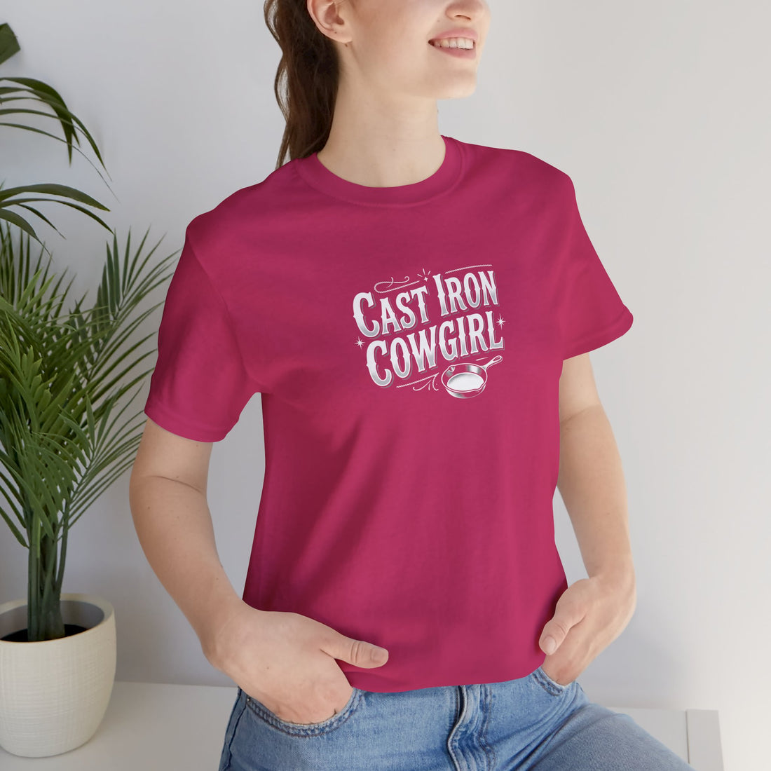 Cast Iron Cowgirl T-Shirt — Adult Unisex Classic Fit