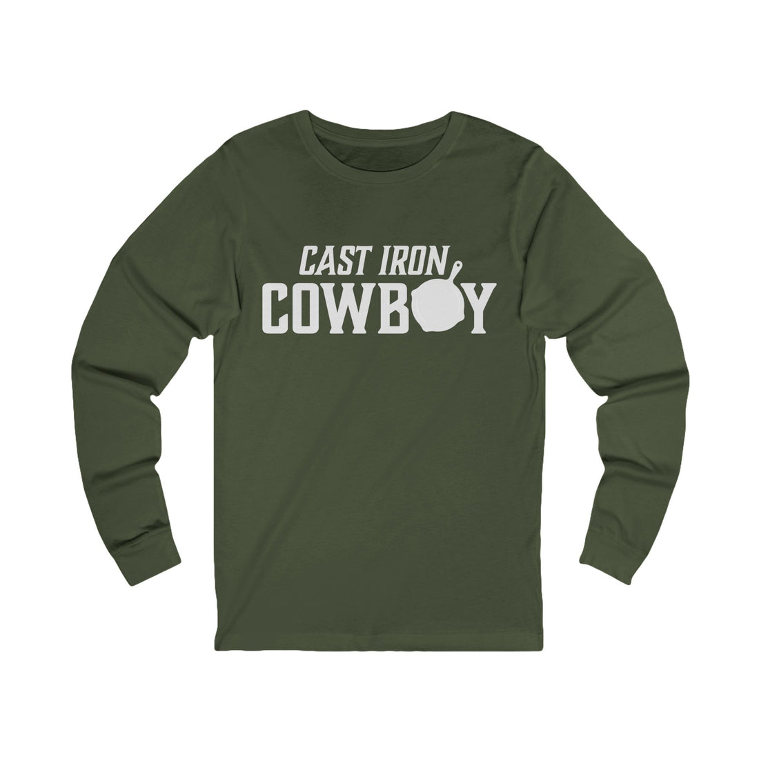 Cast Iron Cowboy Logo Long Sleeved Tee