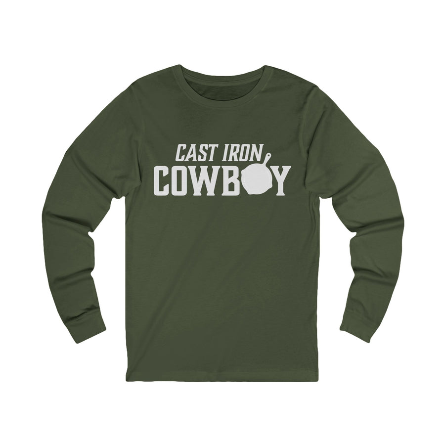 Cast Iron Cowboy Logo Long Sleeved Tee