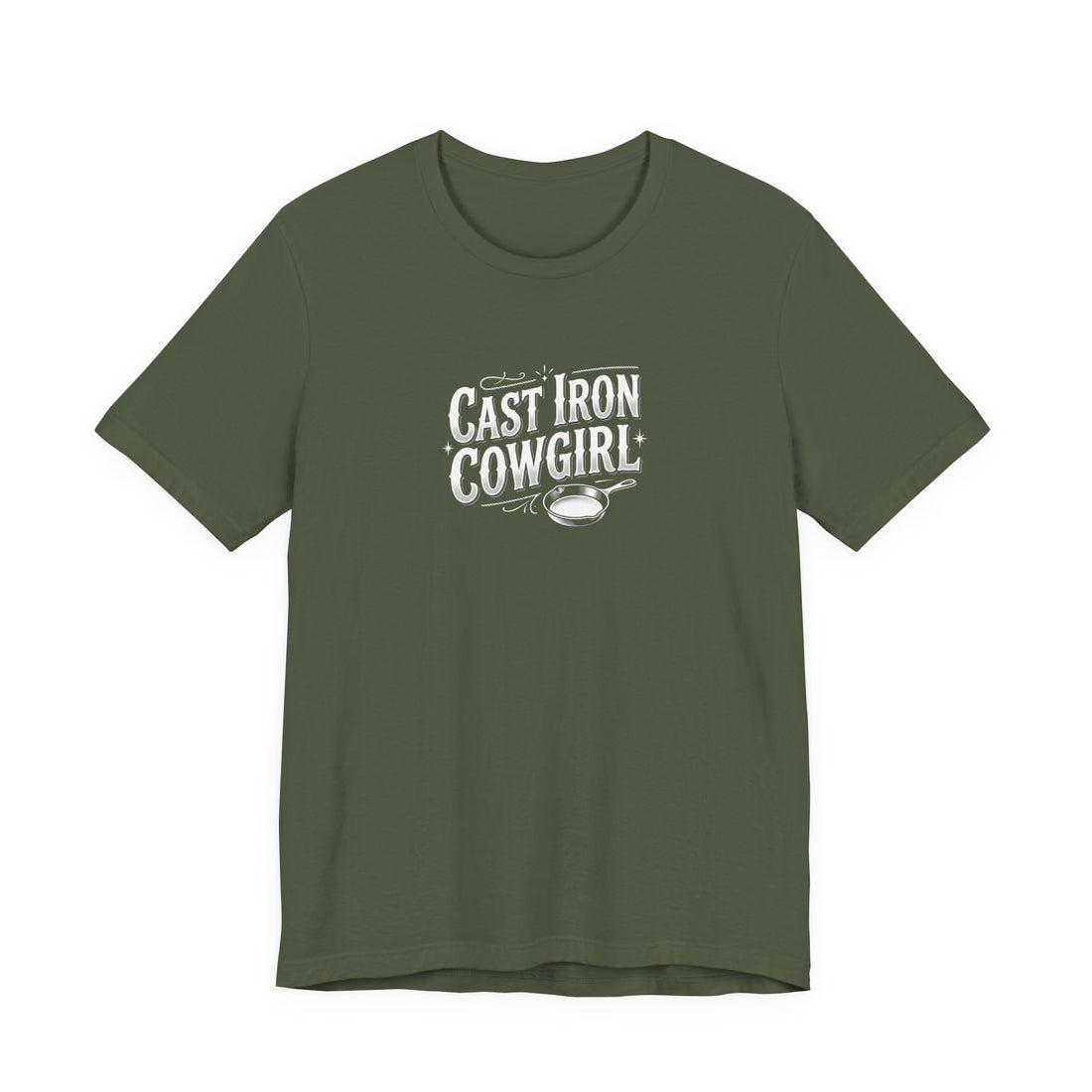 Cast Iron Cowgirl T-Shirt — Adult Unisex Classic Fit