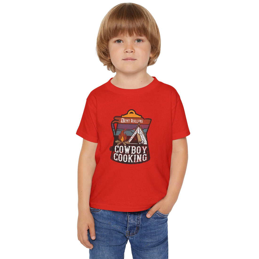Cute Cowboy Cooking Toddler T-shirt