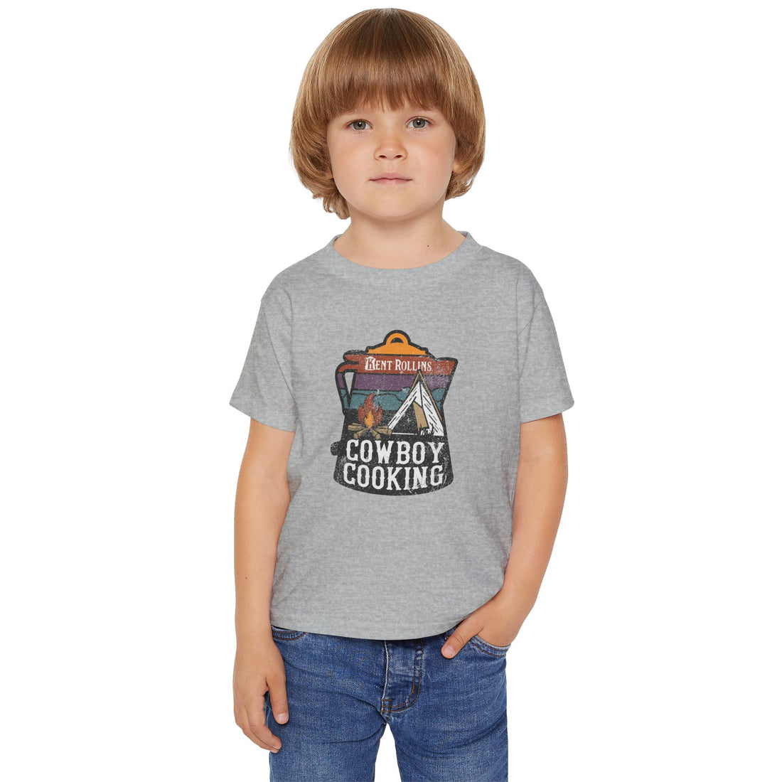 Cute Cowboy Cooking Toddler T-shirt