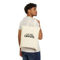 Cast Iron Cowgirl Canvas Tote Bag