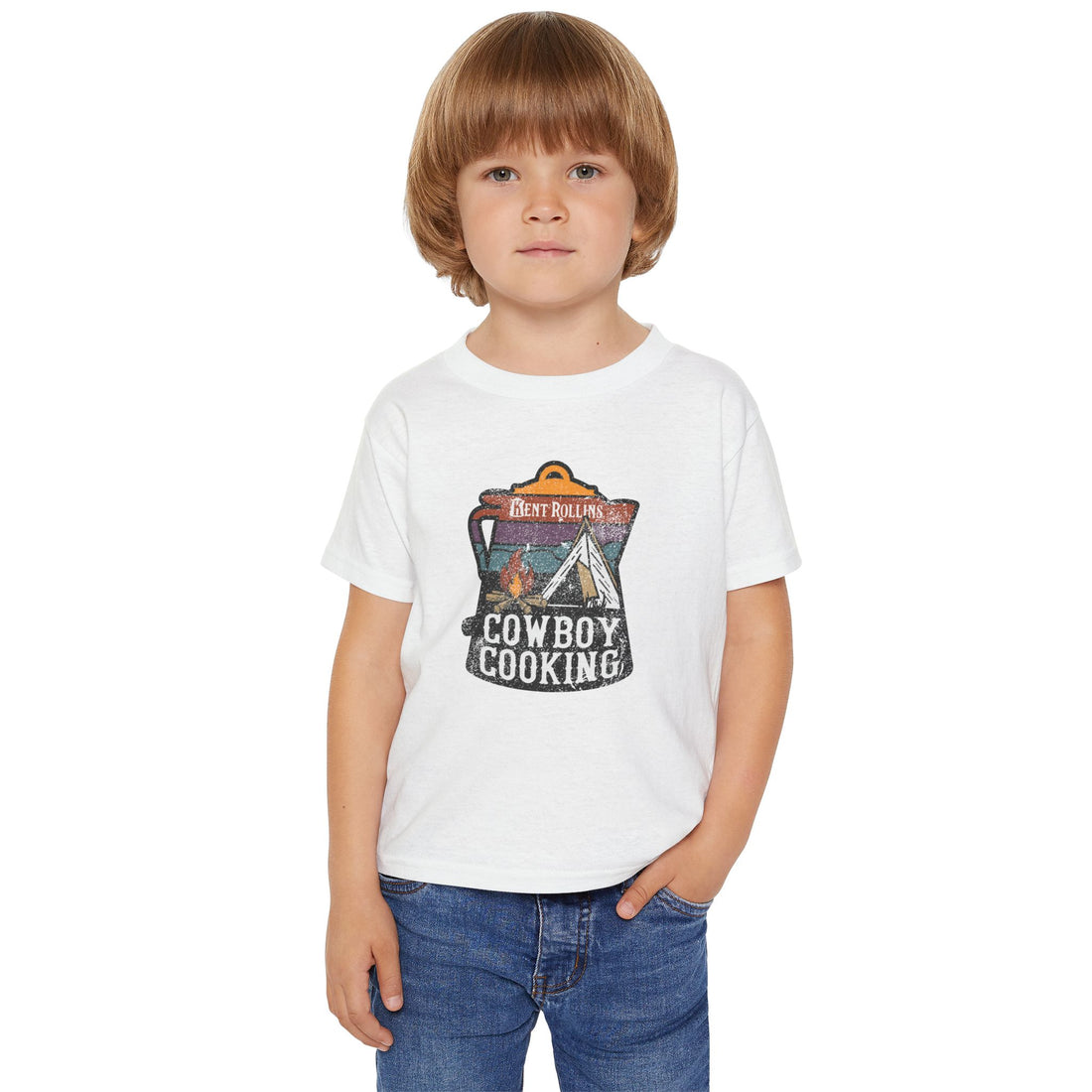 Cute Cowboy Cooking Toddler T-shirt