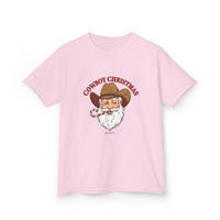 Cowboy Christmas' Santa - Youth Tee; Kids Sizes