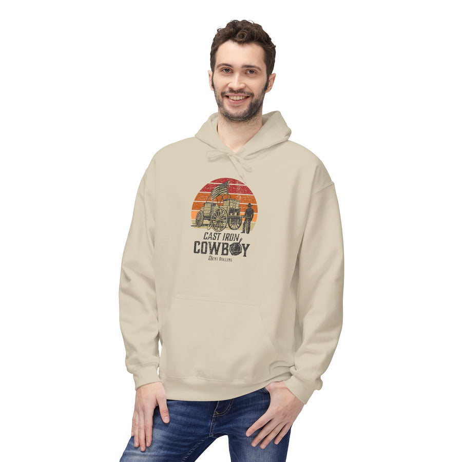 Cast Iron Cowboy - Kent Rollins' Adult Unisex Hoodie w/Front Pockets