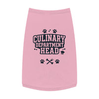 Culinary Department Head Pet Tank Top