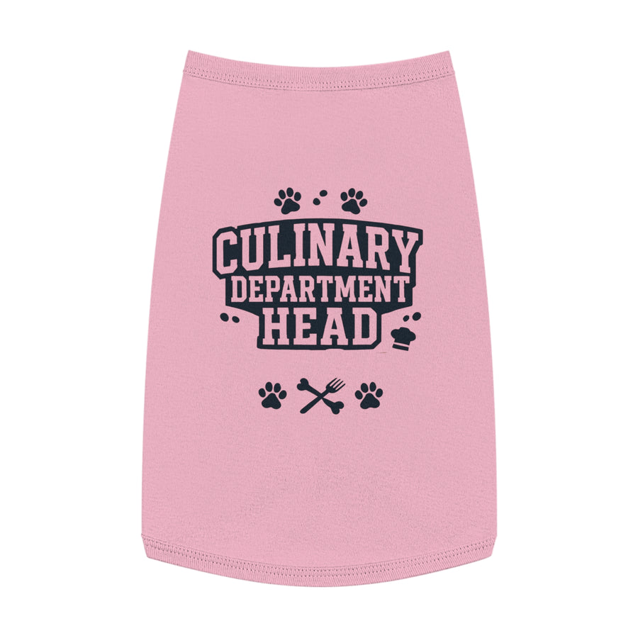 Culinary Department Head Pet Tank Top