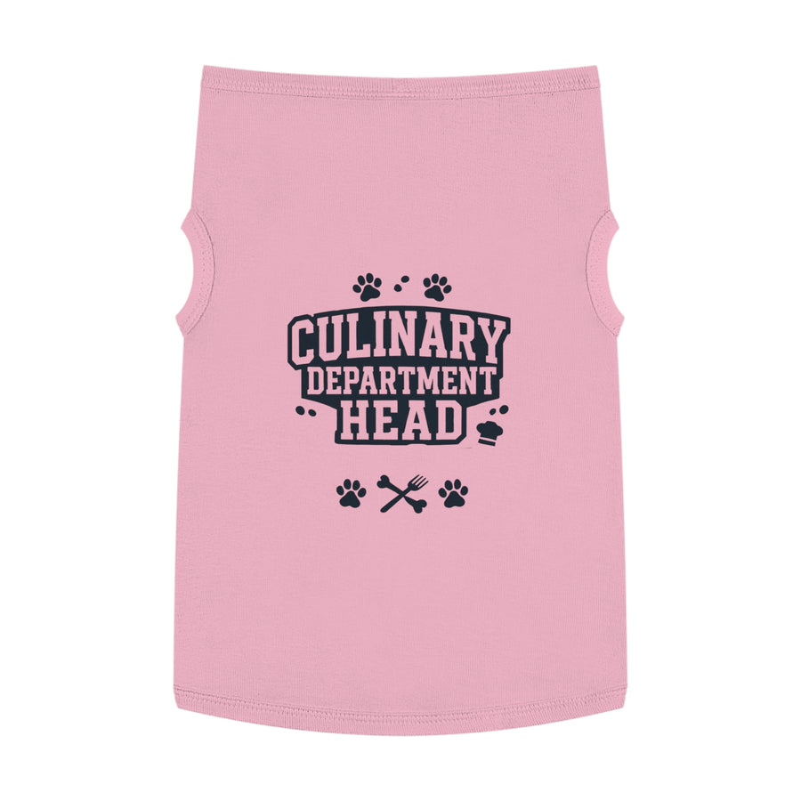 Culinary Department Head Pet Tank Top