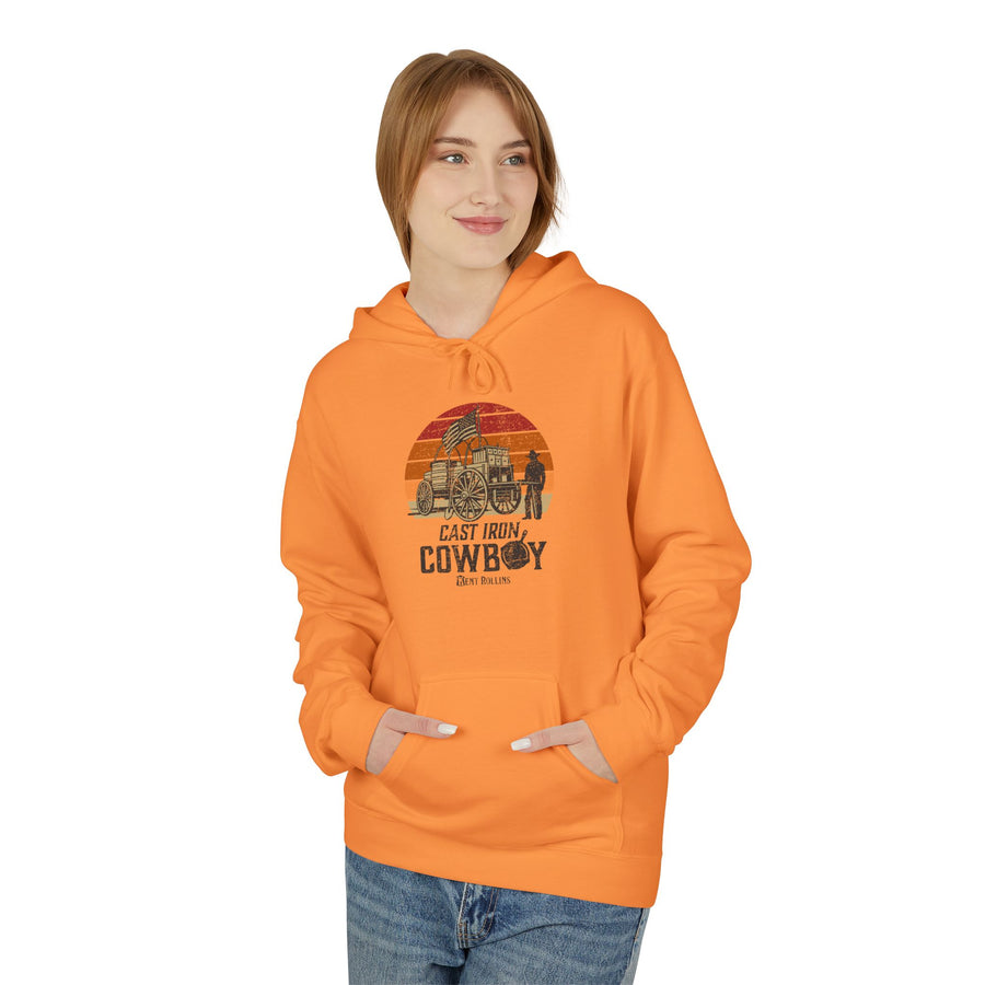 Cast Iron Cowboy - Kent Rollins' Adult Unisex Hoodie w/Front Pockets
