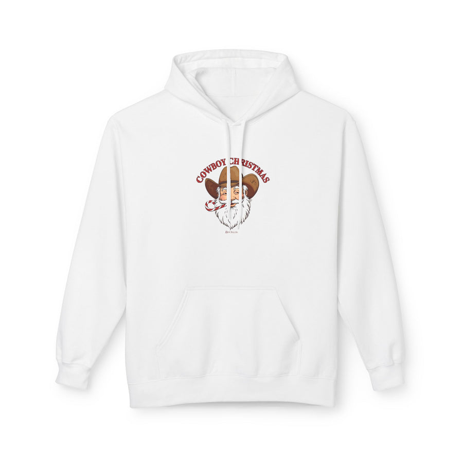 Cowboy Christmas Hoodie – Adult Fleece Sweatshirt