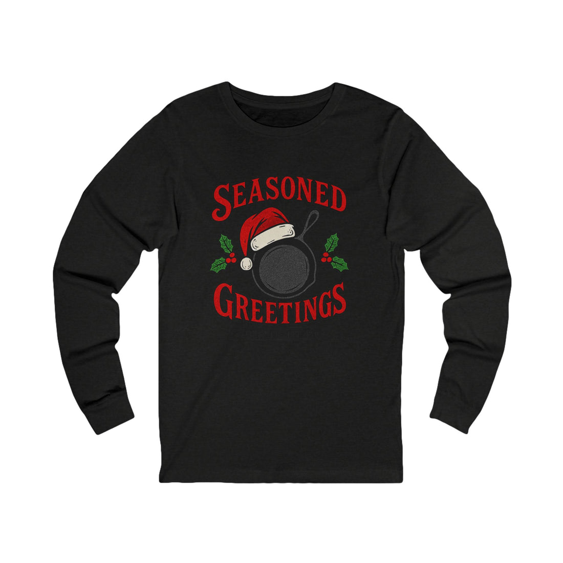 Seasoned Greetings Christmas Adult Long Sleeve Tee
