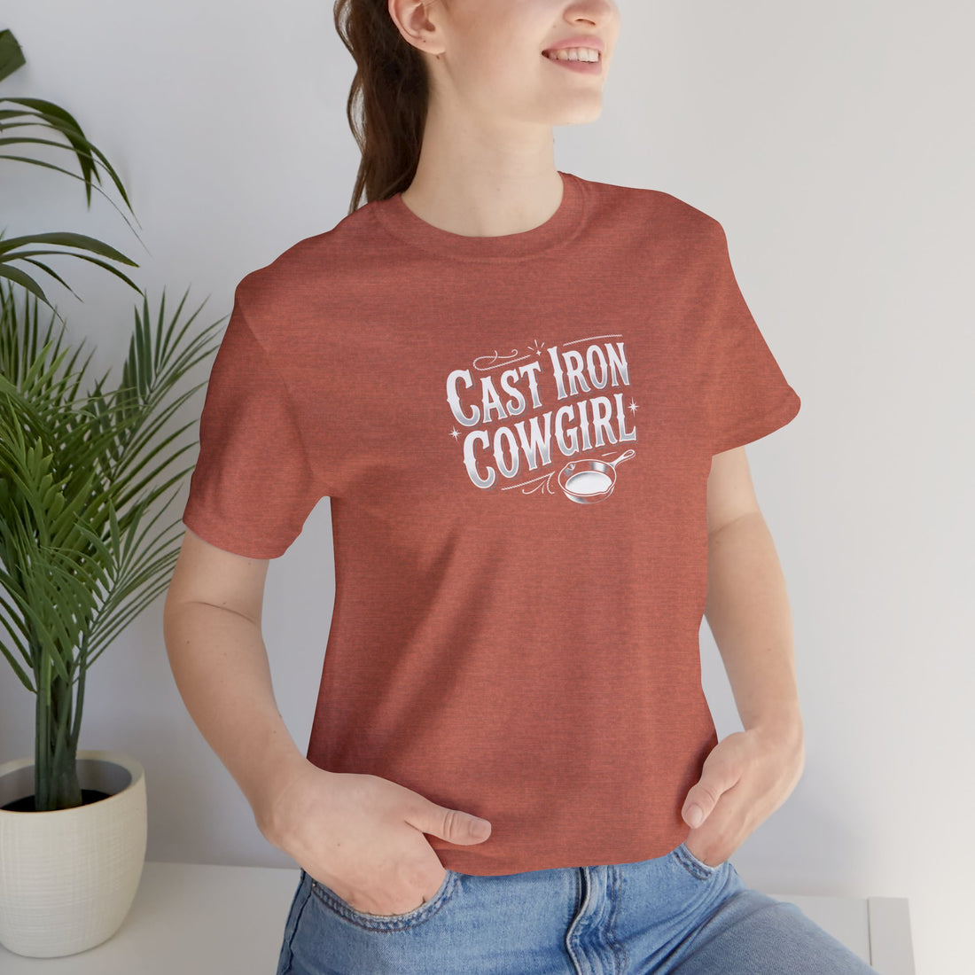 Cast Iron Cowgirl T-Shirt — Adult Unisex Classic Fit