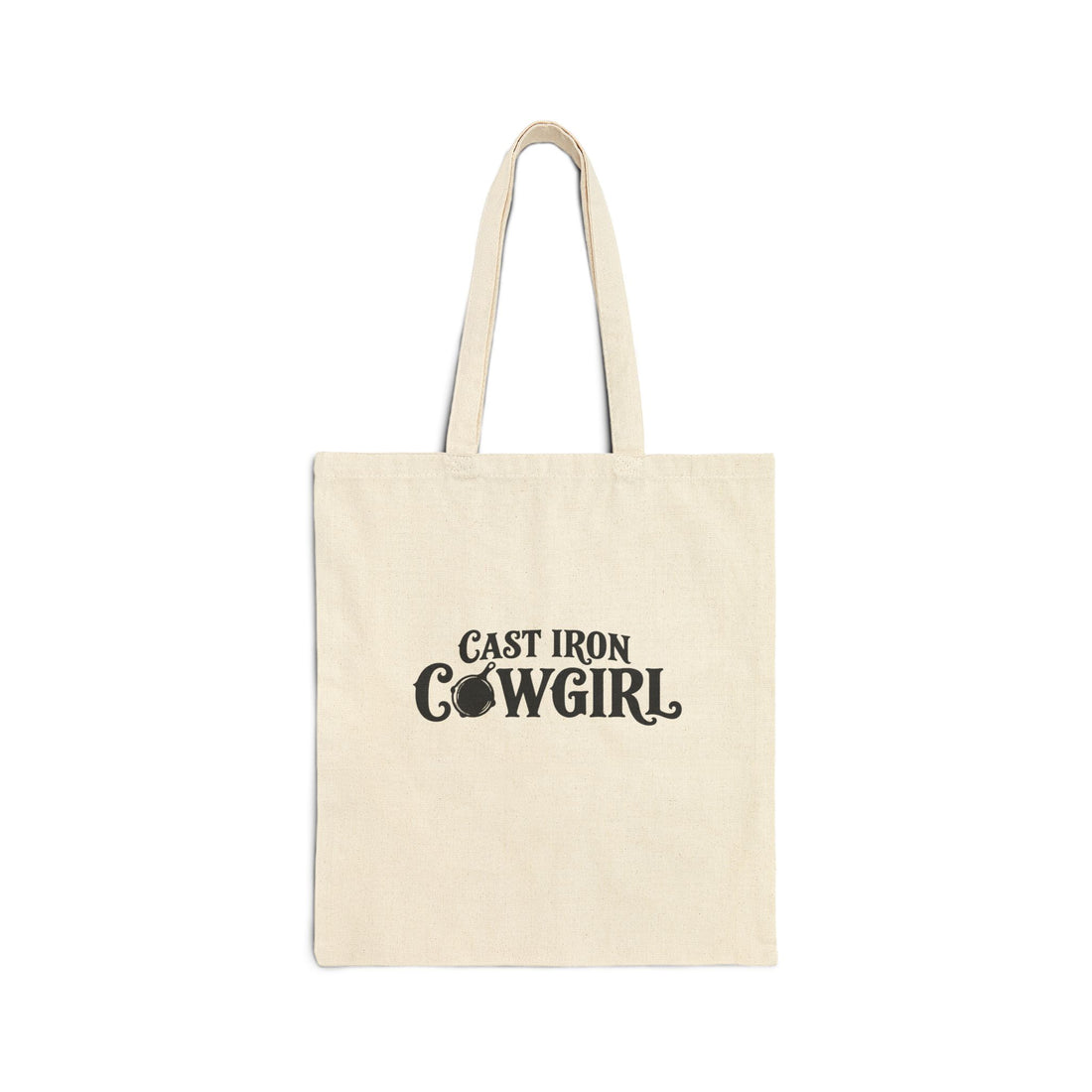 Cast Iron Cowgirl Canvas Tote Bag