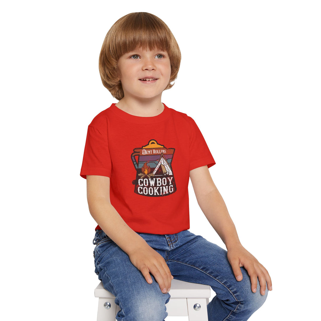 Cute Cowboy Cooking Toddler T-shirt