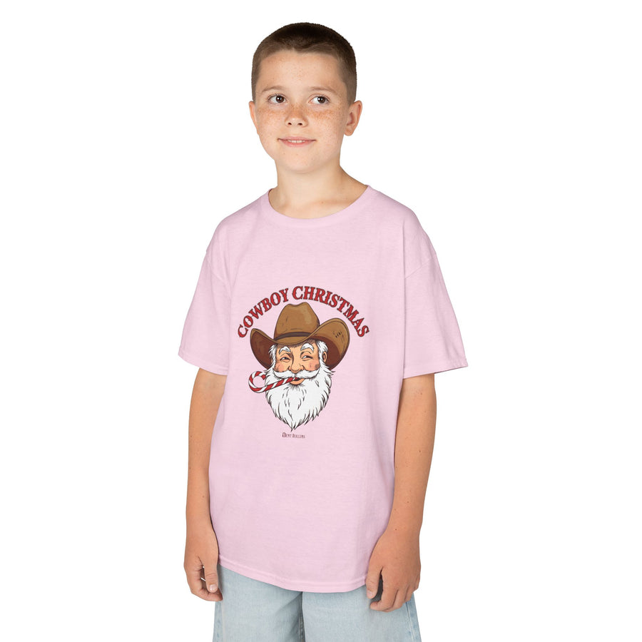 Cowboy Christmas' Santa - Youth Tee; Kids Sizes
