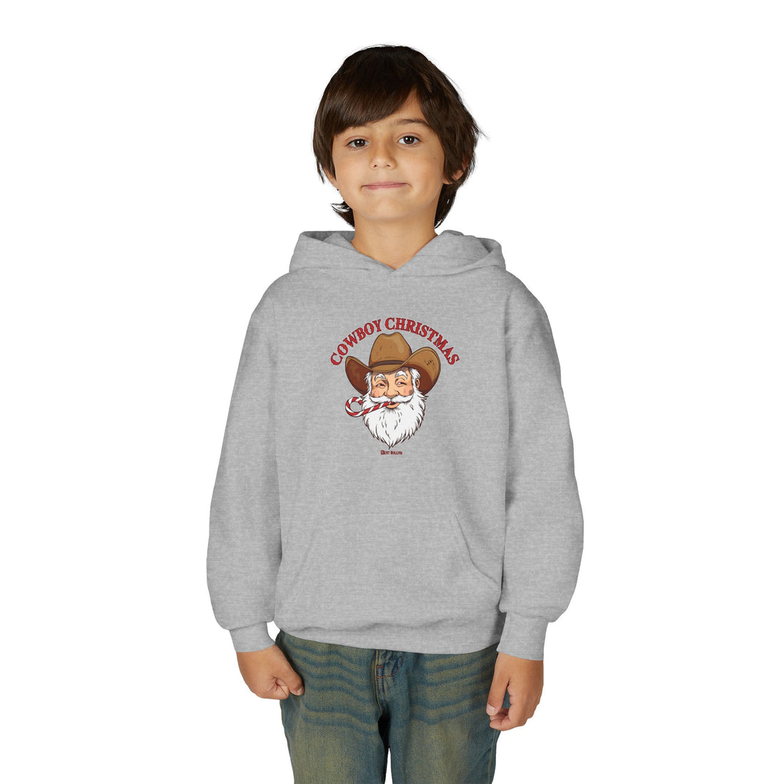 Cowboy Christmas Youth Hoodie –  Kids Sizes