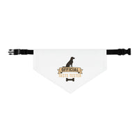 Official Taste Tester Pet Bandana Collar