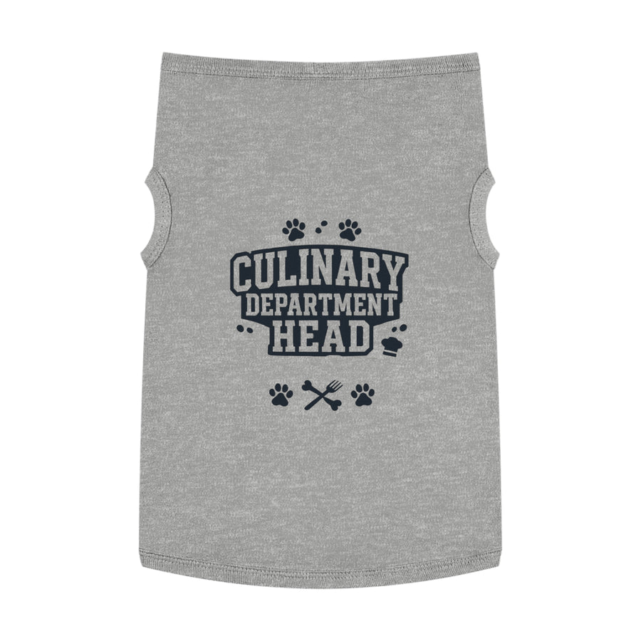 Culinary Department Head Pet Tank Top