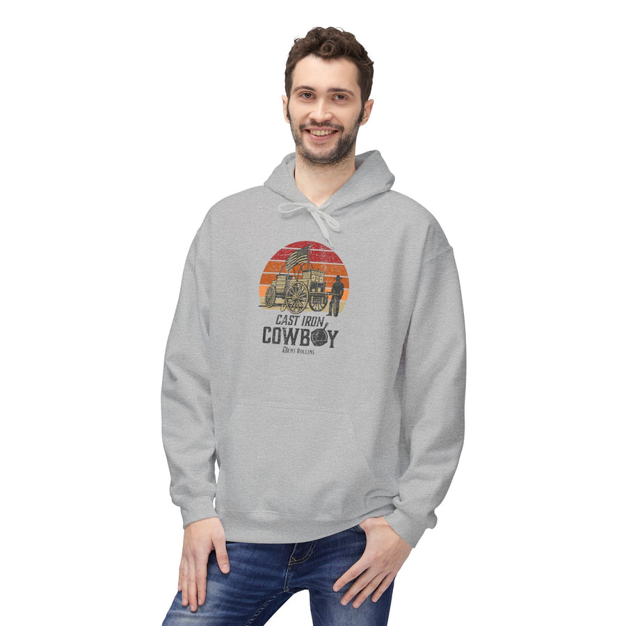 Cast Iron Cowboy - Kent Rollins' Adult Unisex Hoodie w/Front Pockets