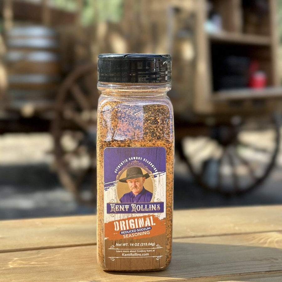 Kent Rollins Original Seasoning, Reduced Sodium.