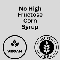 Vegan, gluten-free, no high fructose corn syrup.