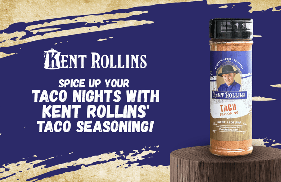 Kent Rollins' Taco Seasoning jar.