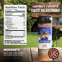 Kent Rollins Taco Seasoning, gluten-free.