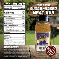 Kent Rollins' sugar-based rib rub.